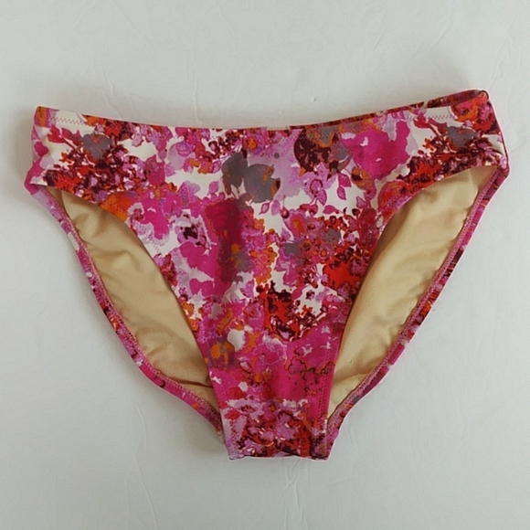 Profile Two Piece Padded Halter Tankini Swimsuit 6 Pink White - Picture 5 of 16